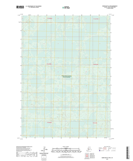 Baird Inlet D-4 NW Alaska US Topo Map Image