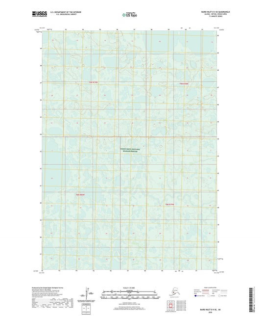 Baird Inlet D-4 SE Alaska US Topo Map Image