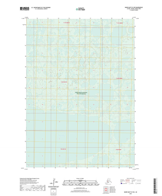 Baird Inlet D-5 NE Alaska US Topo Map Image