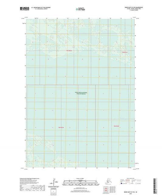 Baird Inlet D-5 SW Alaska US Topo Map Image