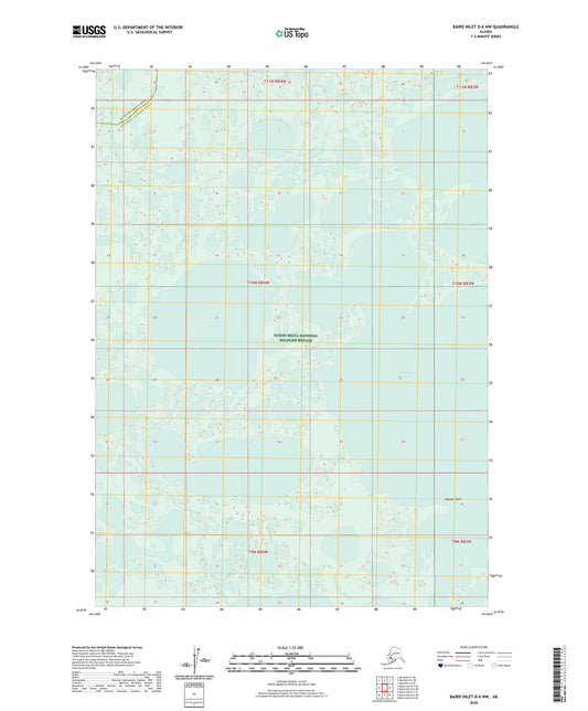 Baird Inlet D-6 NW Alaska US Topo Map Image