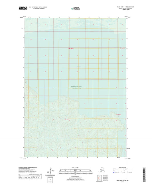 Baird Inlet D-7 SE Alaska US Topo Map Image