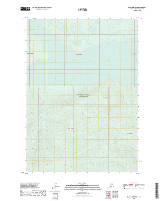 Baird Inlet D-7 SW Alaska US Topo Map Image