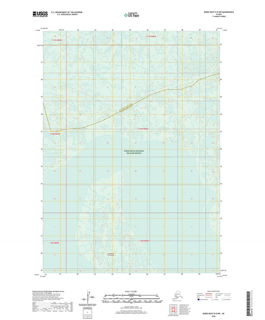 Baird Inlet D-8 NW Alaska US Topo Map Image
