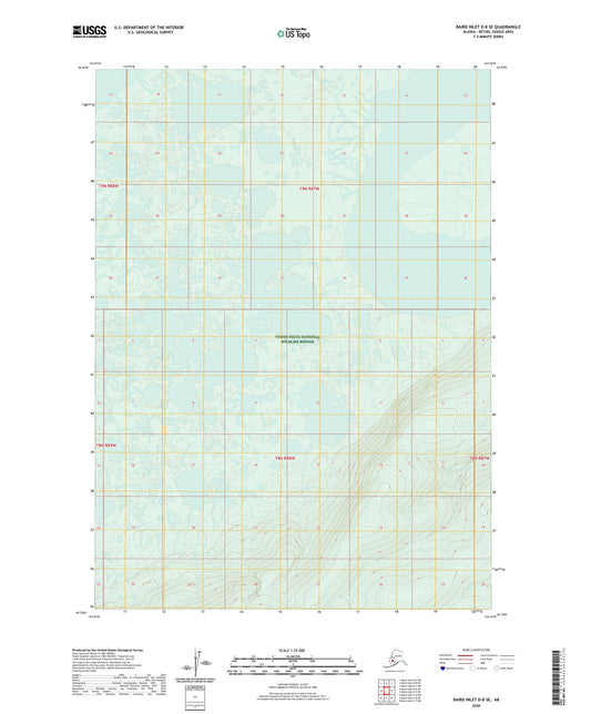 Baird Inlet D-8 SE Alaska US Topo Map Image