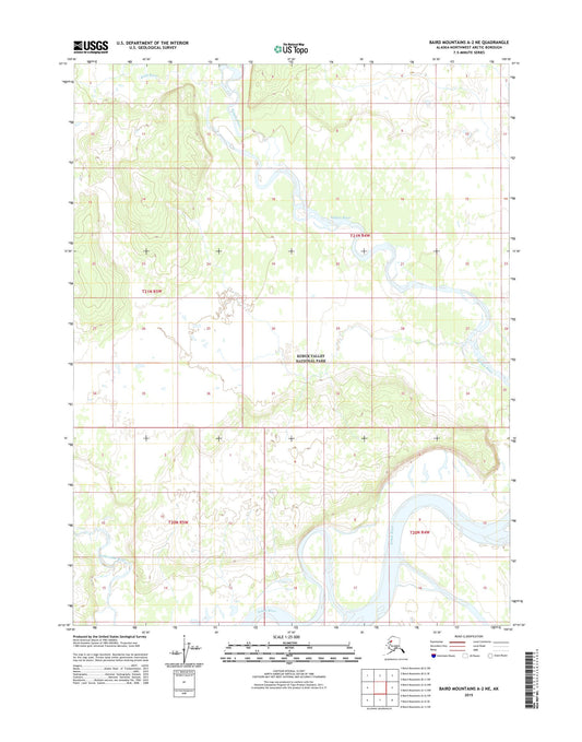 Baird Mountains A-2 NE Alaska US Topo Map Image