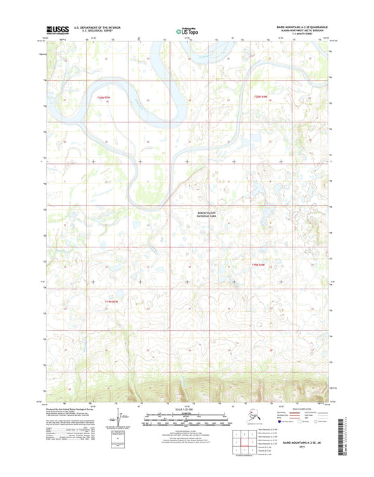 Baird Mountains A-2 SE Alaska US Topo Map Image