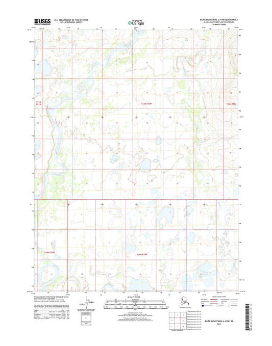 Baird Mountains A-4 NW Alaska US Topo Map Image