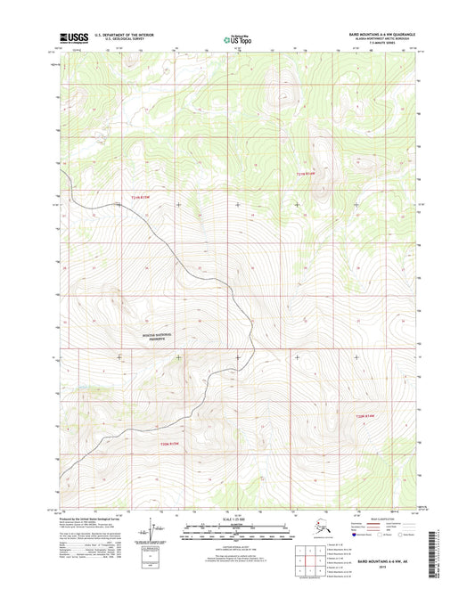 Baird Mountains A-6 NW Alaska US Topo Map Image