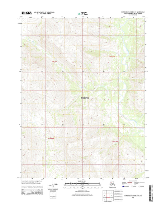 Baird Mountains B-2 NW Alaska US Topo Map Image