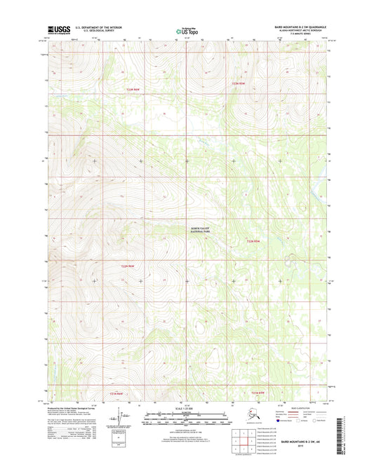 Baird Mountains B-2 SW Alaska US Topo Map Image