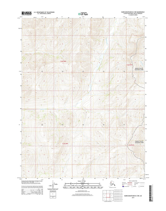 Baird Mountains B-3 NW Alaska US Topo Map Image