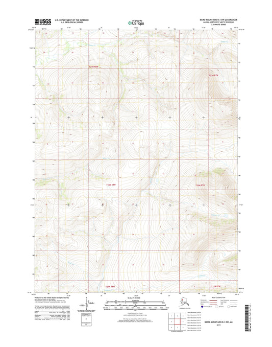 Baird Mountains B-3 SW Alaska US Topo Map Image