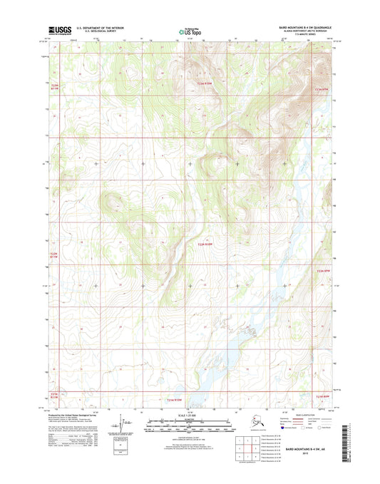 Baird Mountains B-4 SW Alaska US Topo Map Image