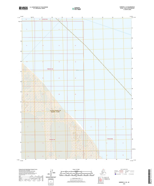 Barrow A-1 SE Alaska US Topo Map Image