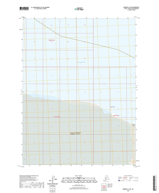Barrow A-2 NE Alaska US Topo Map Image