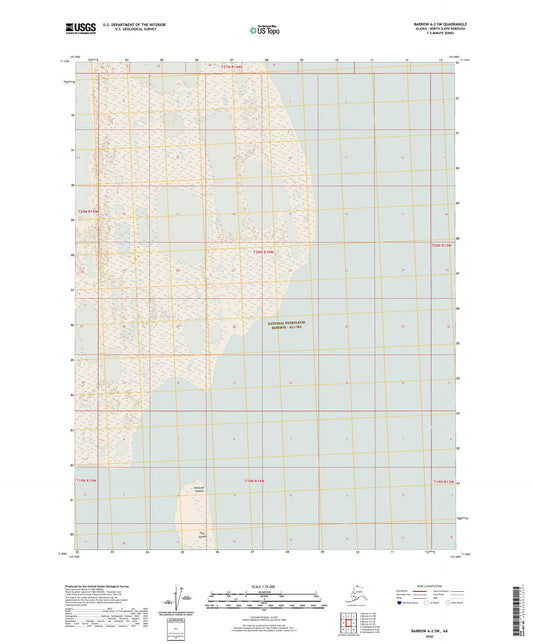 Barrow A-2 SW Alaska US Topo Map Image