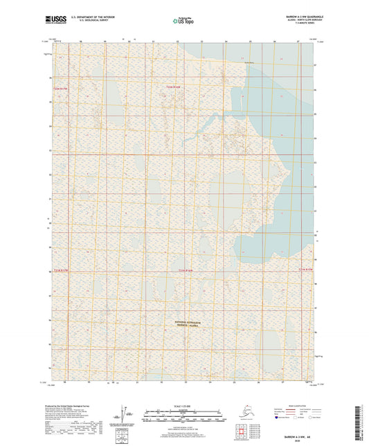 Barrow A-3 NW Alaska US Topo Map Image