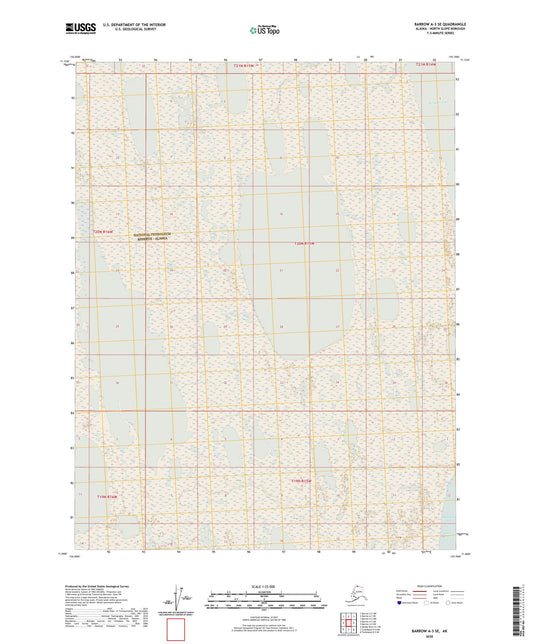 Barrow A-3 SE Alaska US Topo Map Image