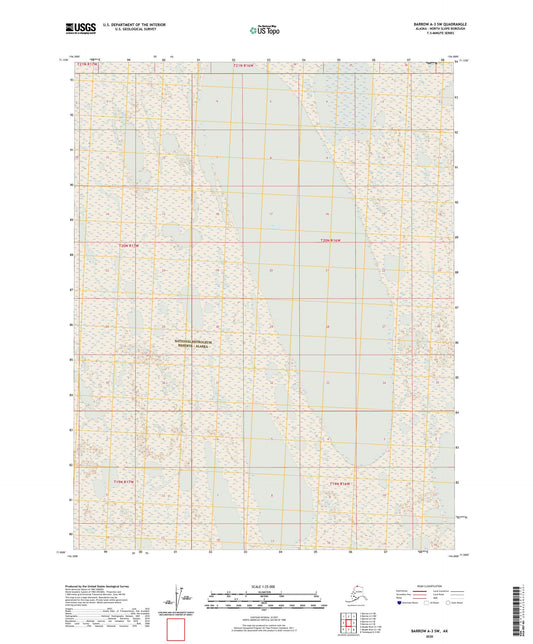 Barrow A-3 SW Alaska US Topo Map Image