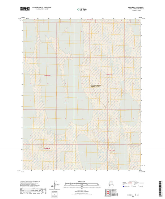 Barrow A-4 SE Alaska US Topo Map Image
