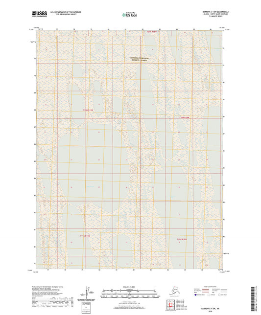 Barrow A-4 SW Alaska US Topo Map Image