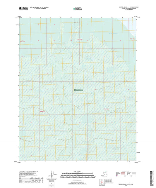 Barter Island A-4 SW Alaska US Topo Map Image