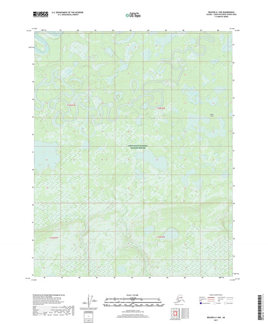 Beaver A-1 NW Alaska US Topo Map Image