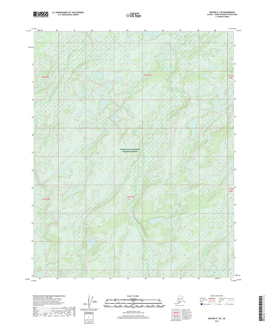 Beaver A-1 SE Alaska US Topo Map Image