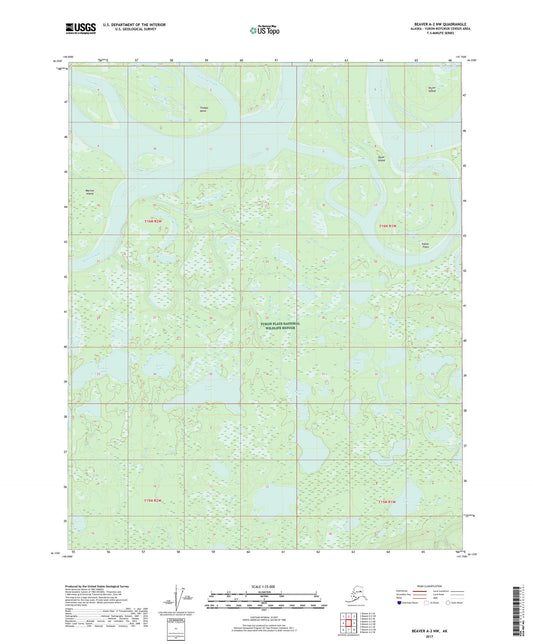 Beaver A-2 NW Alaska US Topo Map Image