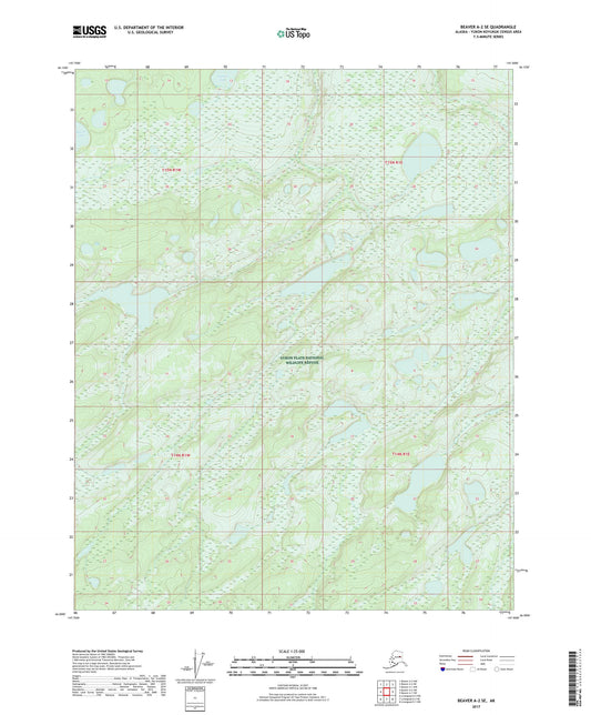 Beaver A-2 SE Alaska US Topo Map Image