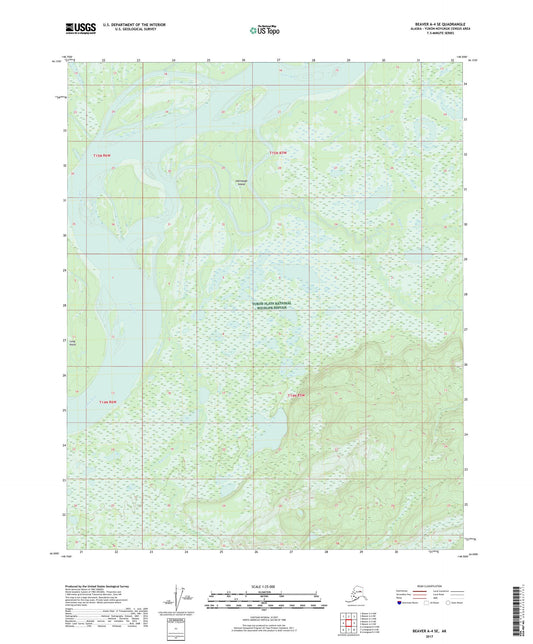 Beaver A-4 SE Alaska US Topo Map Image