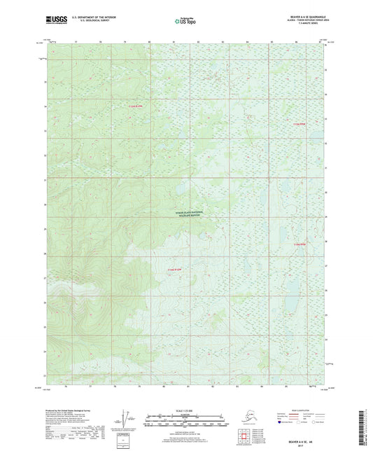 Beaver A-6 SE Alaska US Topo Map Image