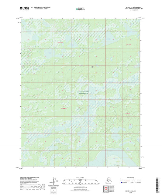 Beaver B-3 SE Alaska US Topo Map Image