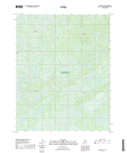 Beaver B-5 SE Alaska US Topo Map Image