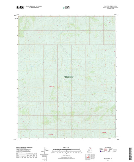 Beaver C-6 SE Alaska US Topo Map Image