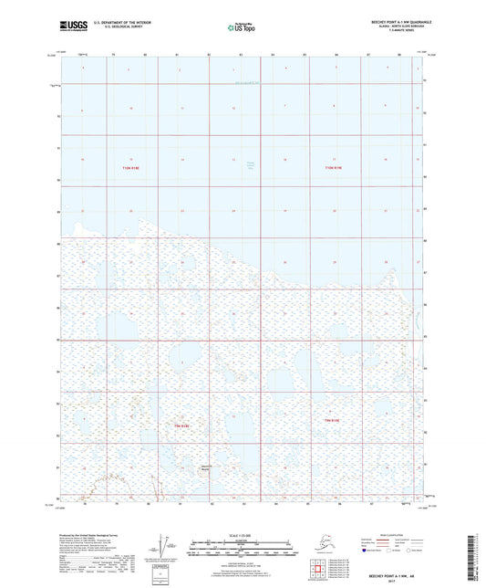 Beechey Point A-1 NW Alaska US Topo Map Image