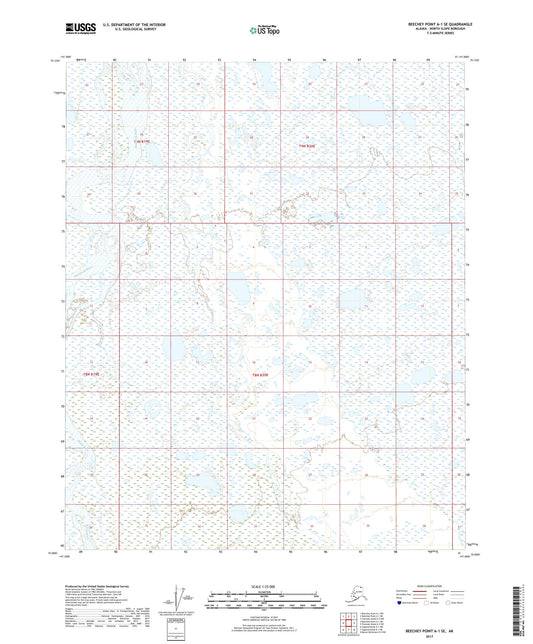 Beechey Point A-1 SE Alaska US Topo Map Image
