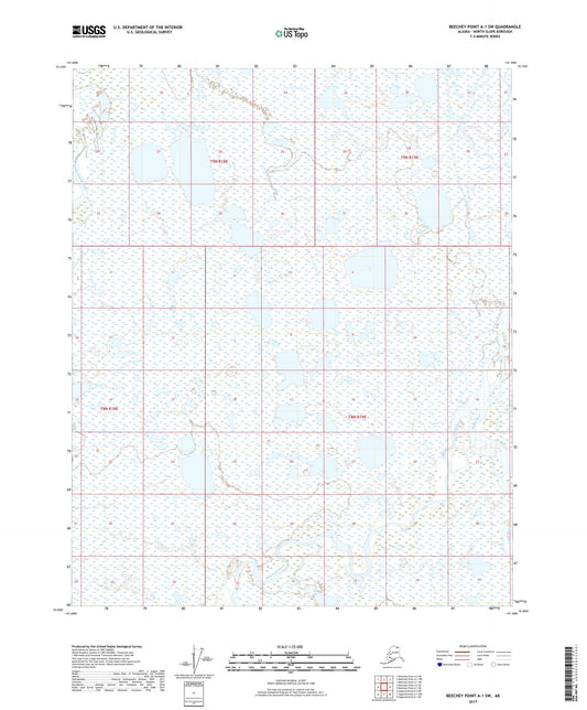 Beechey Point A-1 SW Alaska US Topo Map Image