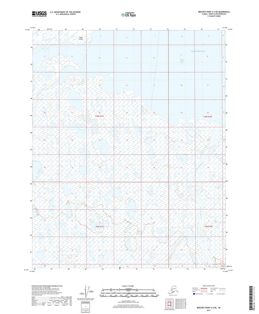 Beechey Point A-2 NE Alaska US Topo Map Image