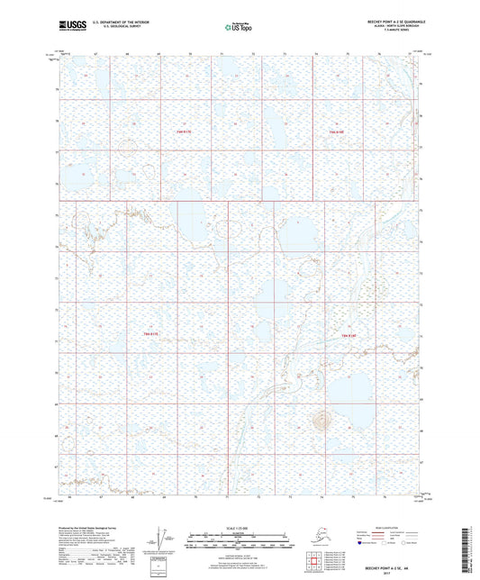 Beechey Point A-2 SE Alaska US Topo Map Image