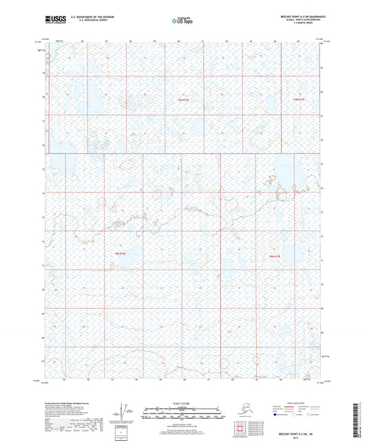 Beechey Point A-2 SW Alaska US Topo Map Image