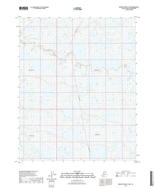 Beechey Point A-3 NW Alaska US Topo Map Image