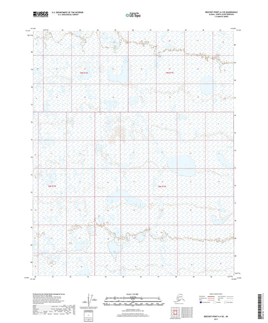 Beechey Point A-4 SE Alaska US Topo Map Image