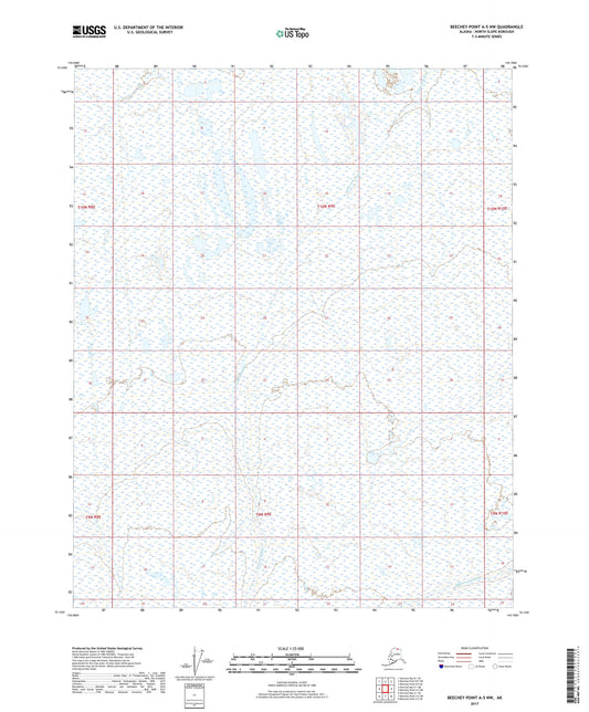 Beechey Point A-5 NW Alaska US Topo Map Image