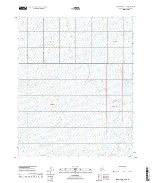 Beechey Point A-5 SE Alaska US Topo Map Image