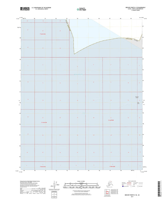 Beechey Point B-1 SE Alaska US Topo Map Image