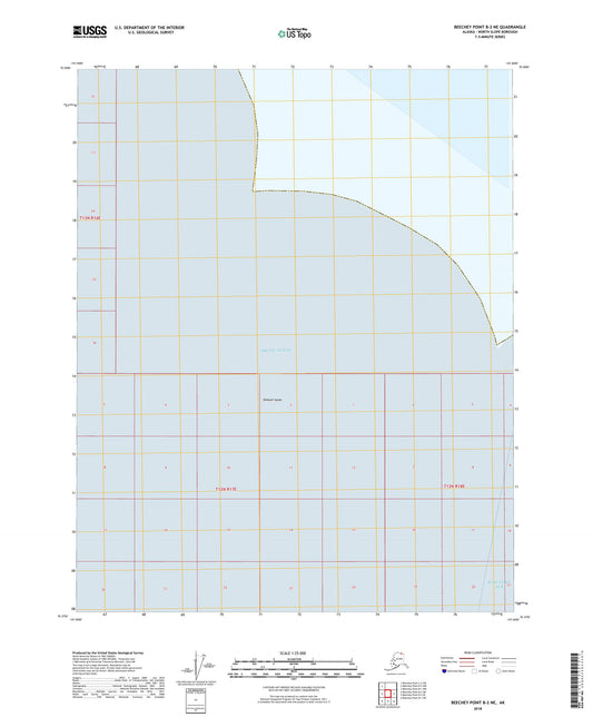 Beechey Point B-2 NE Alaska US Topo Map Image