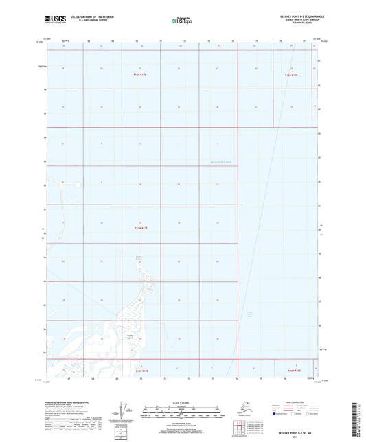 Beechey Point B-2 SE Alaska US Topo Map Image