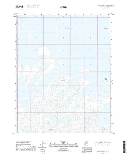 Beechey Point B-2 SW Alaska US Topo Map Image